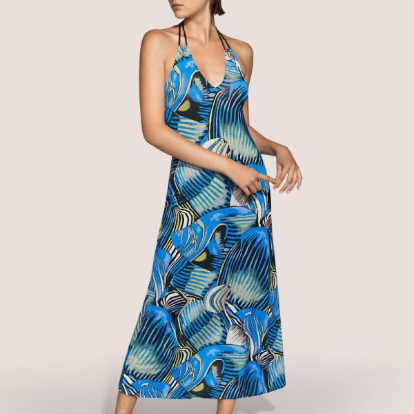 Andres Sarda Swimwear MAHONY swimwear dress long in blue