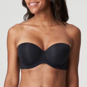 Primadonna Figuras Strapless Bra in Charcoal