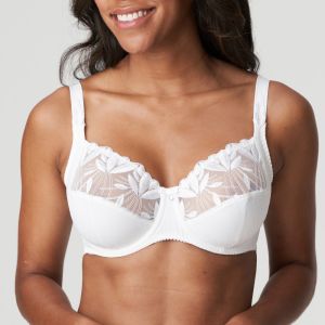Primadonna Orlando full Cup Wire Bra in Crisp White up to H Cup