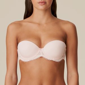 Marie Jo Dolores Padded Bra - Strapless in Glossy Pink