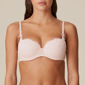 Marie Jo Dolores Padded Bra - Balcony in Glossy Pink