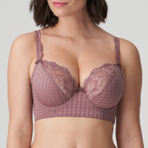 Primadonna Madison Deep Plunge Balcony Bra in Satin Taupe