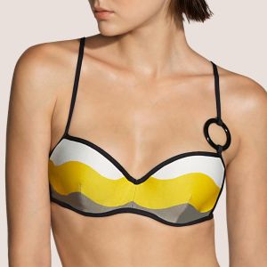 Andres Sarda Swimwear DENIS padded balcony bikini top in sun