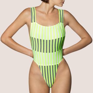 Andres Sarda Swimwear PERRIAND special swimsuit in Neon Yellow