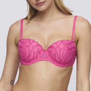 Marie Jo HELEEN hollywood pink padded balcony bra
