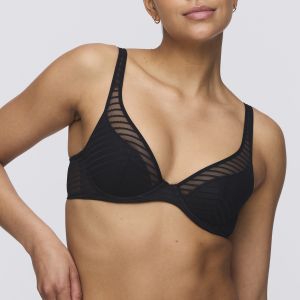 Marie Jo BASYL black half padded plunge bra