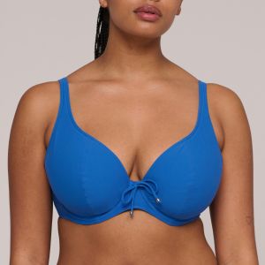 Primadonna ASWAN Delphinium Cheer Blue padded plunge bikini top