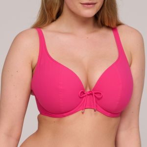 Primadonna Swim ASWAN Dragon Fruit padded plunge bikini top