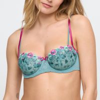 Marie Jo LIZELOT balcony bra vertical seam in Bali Green