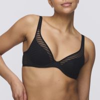 Marie Jo BASYL black half padded plunge bra