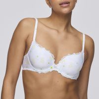 Marie Jo CHEN white yacht padded bra heartshape