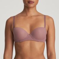 Marie Jo LOUIE padded balcony bra in satin taupe