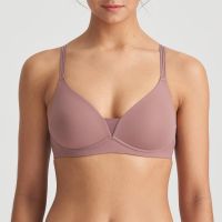 Marie Jo LOUIE full cup bra wireless in satin taupe